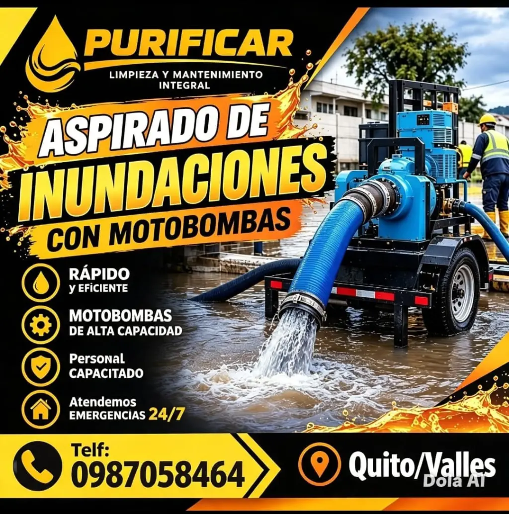 Aspirado de Inundaciones En Calderón Teléf. 0983439614