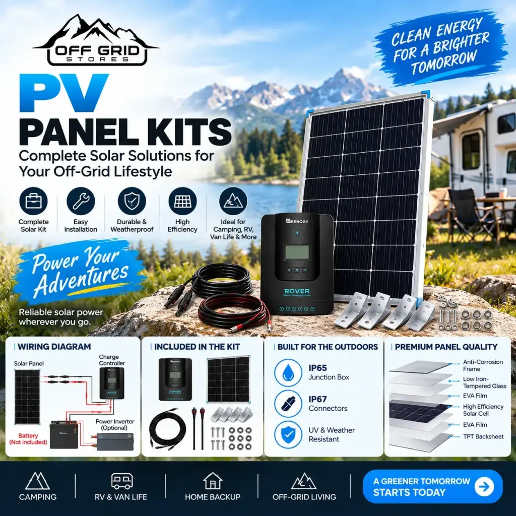 PV Panel Kits – Complete Solar Power Solutions for Off-Grid Living