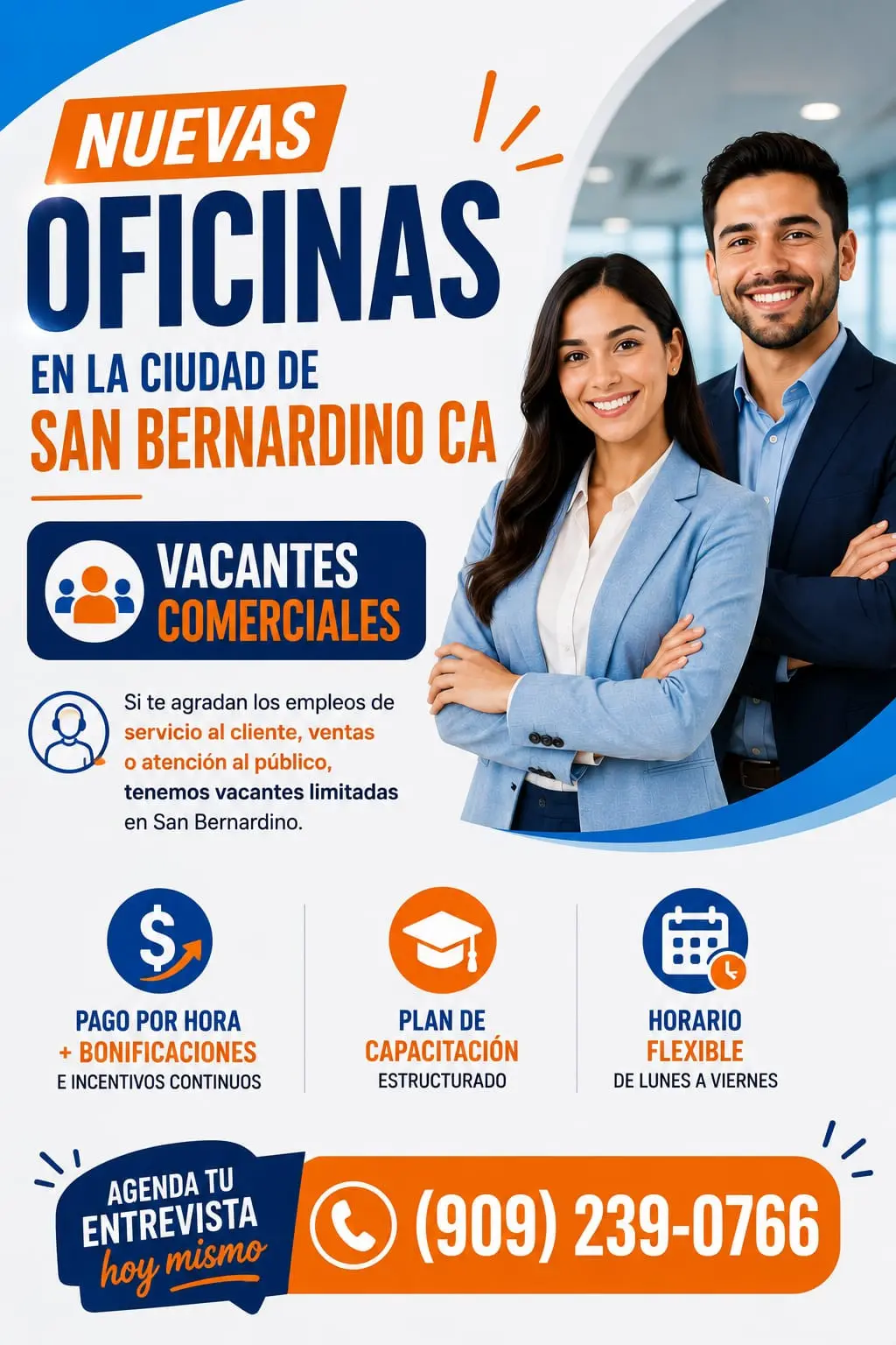 Coordinador de gestión de oficina y ventas – San Bernardino CA
