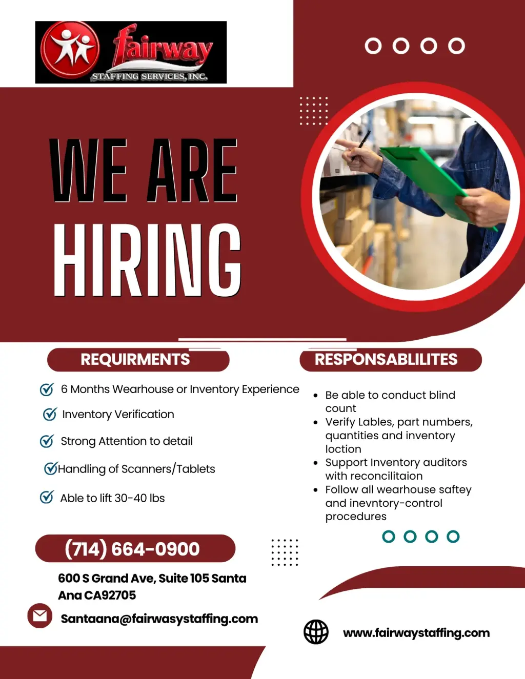 Come Join Our Team