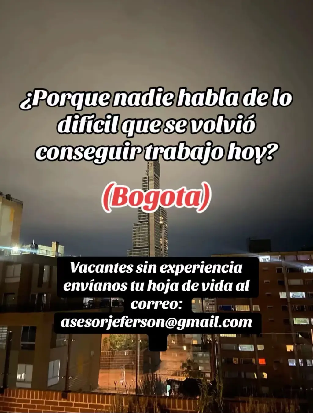 Vacantes sin experiencia en Bogota