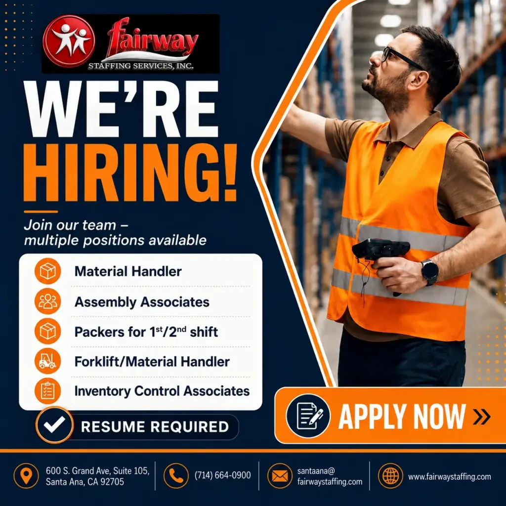🔥 MULTIPLE POSITIONS AVAILABLE
