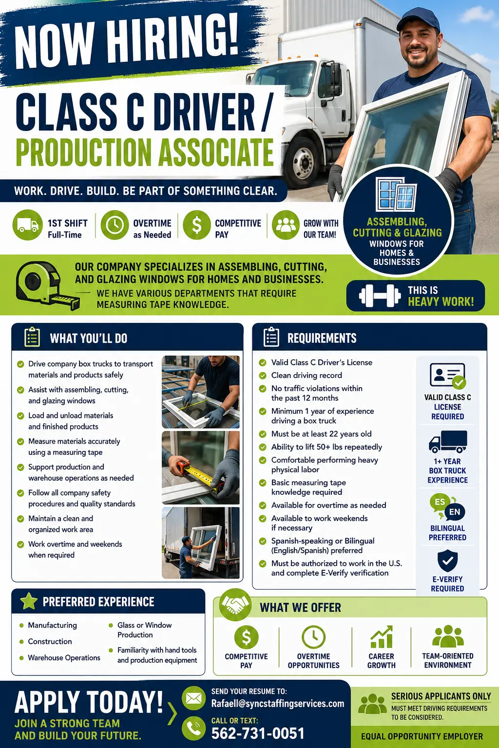 Class C Driving Job