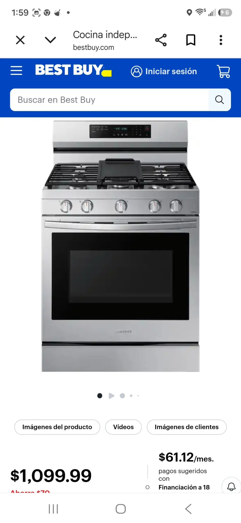 Stainless Steel Gas Range with Oven