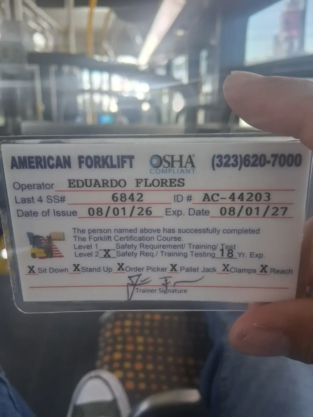 Forklift 15 anos de ex