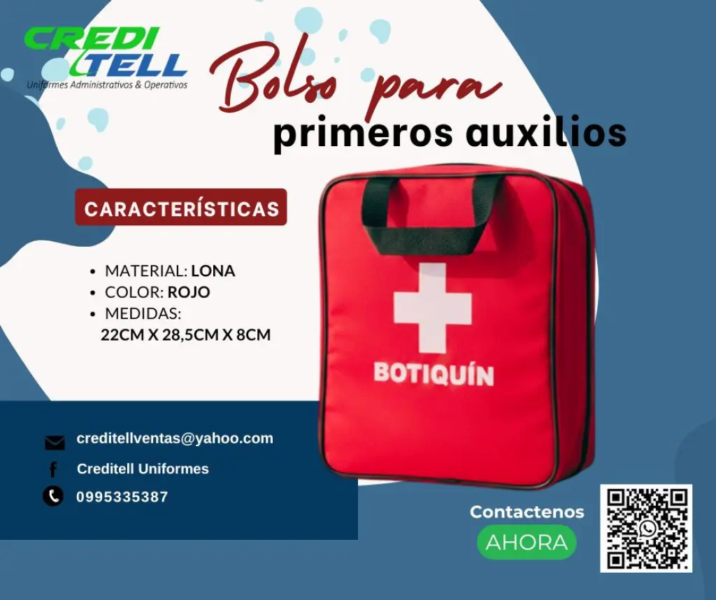 Bolso para primeros auxilios de muy buena calidad