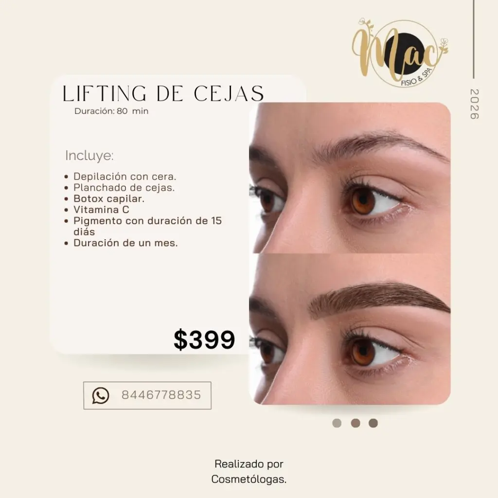 Lifting de Cejas Profesional en Saltillo - Servicio Cosmetológico