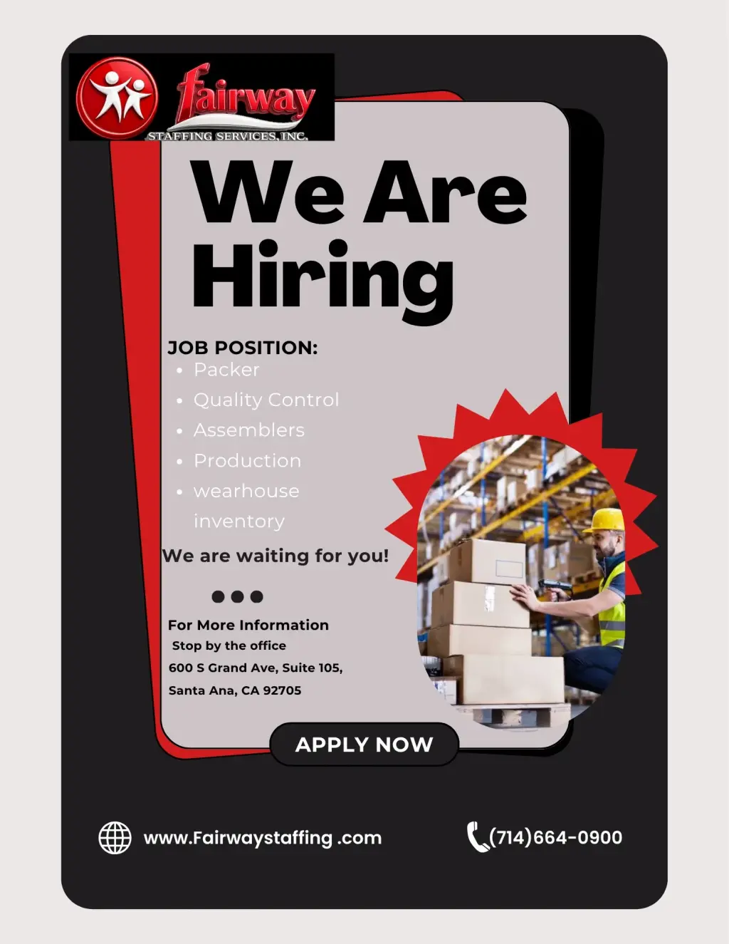 We Are Hiring!!!