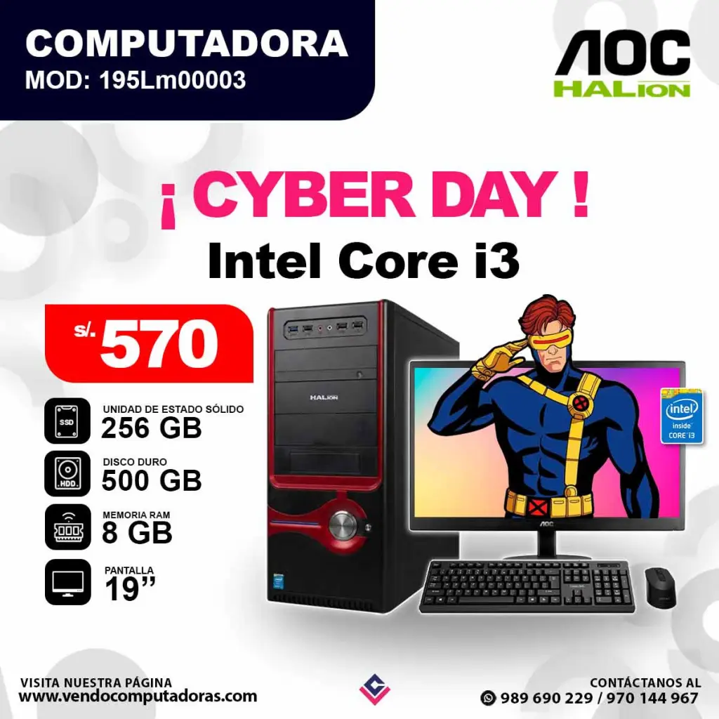 PC HALION intel core i3