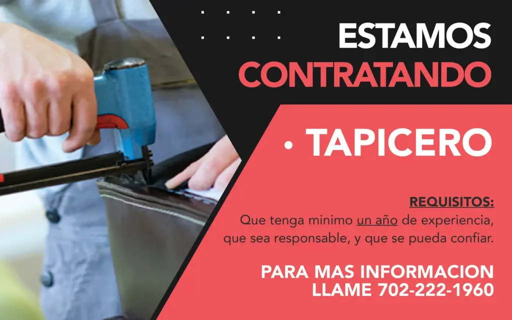 SE BUSCA TAPICERO 🛋🔨