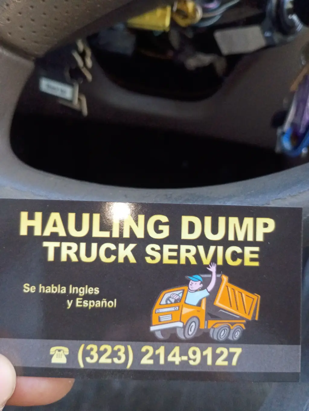 Hauling dump truck service
