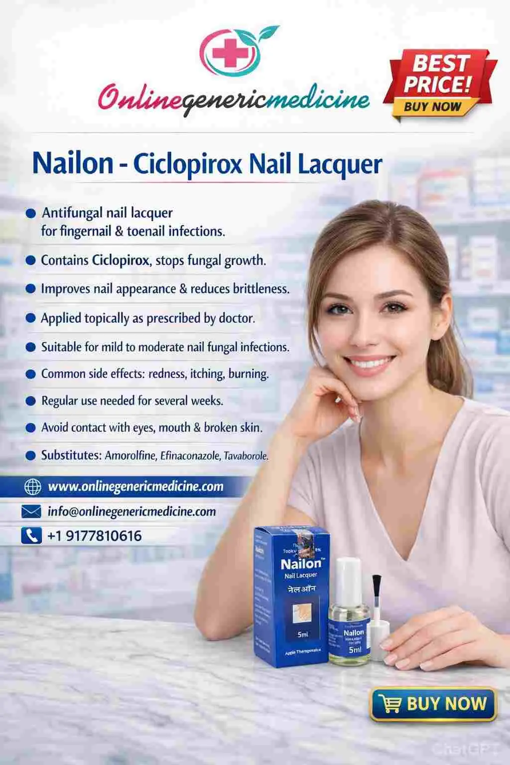 Ciclopirox Nail Lacquer Uses, Benefits & Application Guide