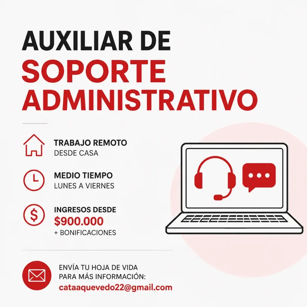 AUXILIAR DE SOPORTE ADMINISTRATIVO