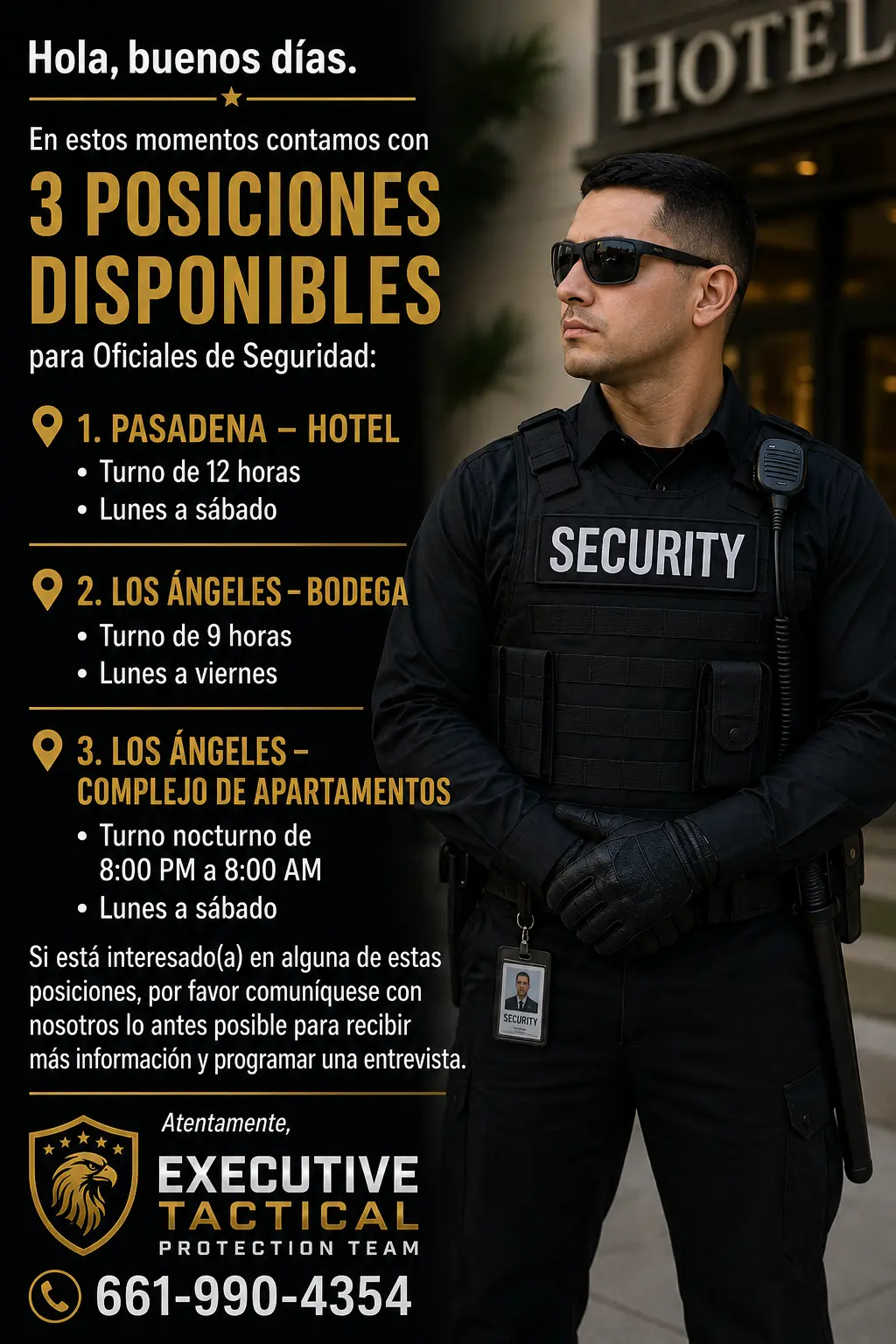 Security guard employment