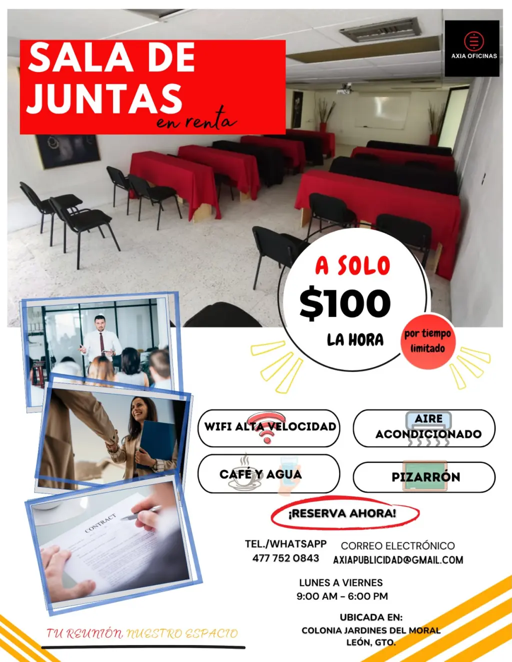¡Descubre todo lo que ofrecemos en nuestra sala de juntas!