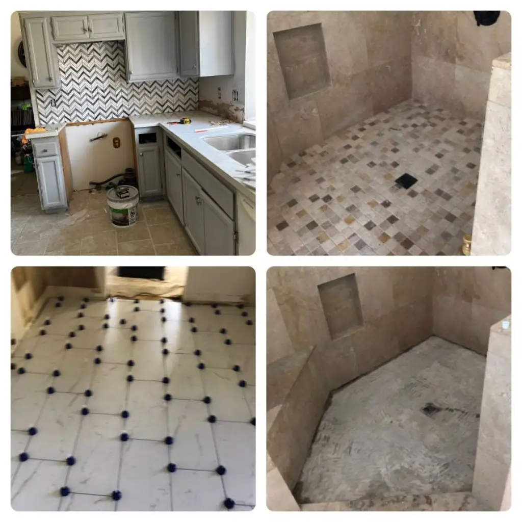 Tile plumbing electrician