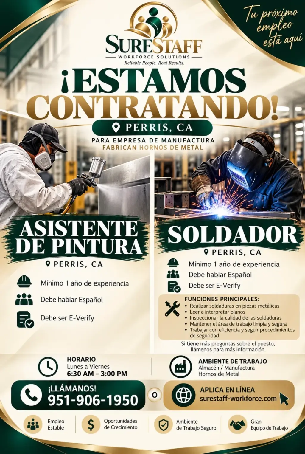 ****Trabajo Disponible!!!****