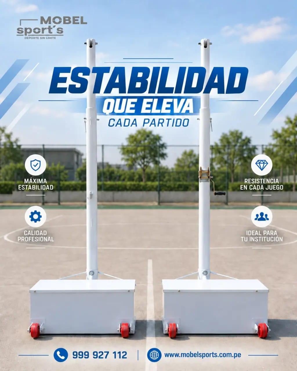 Postes de Vóley Transportables