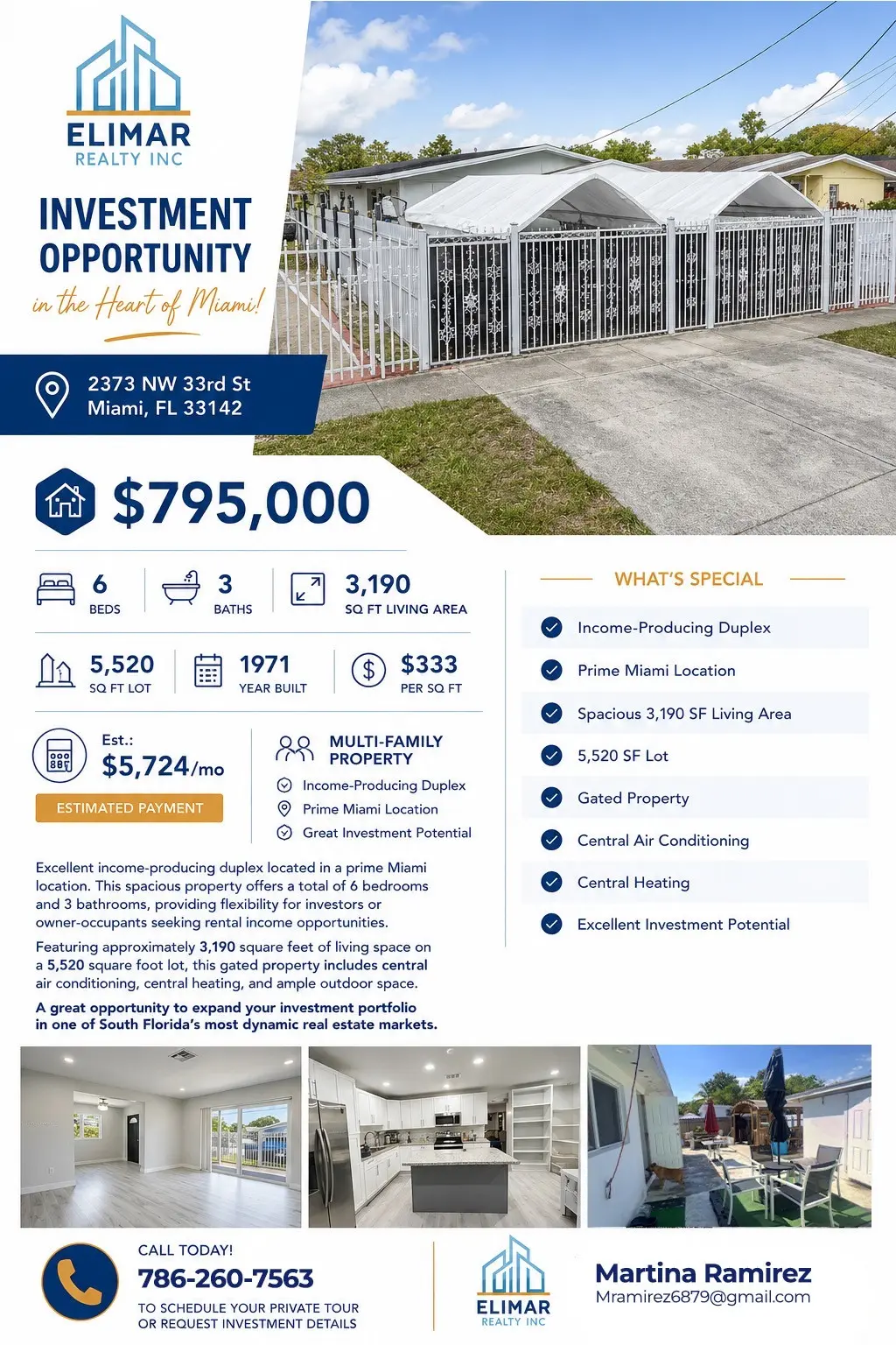 For Sale 3-Units $795.000
