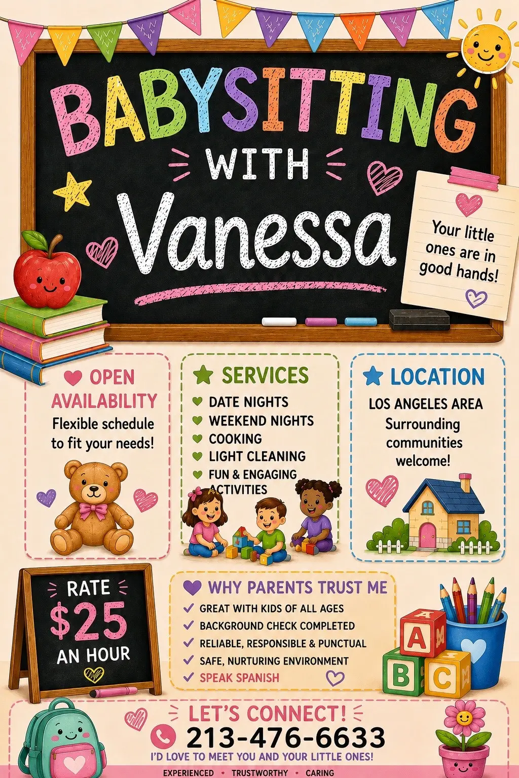 Babysitting/ Nanny Available