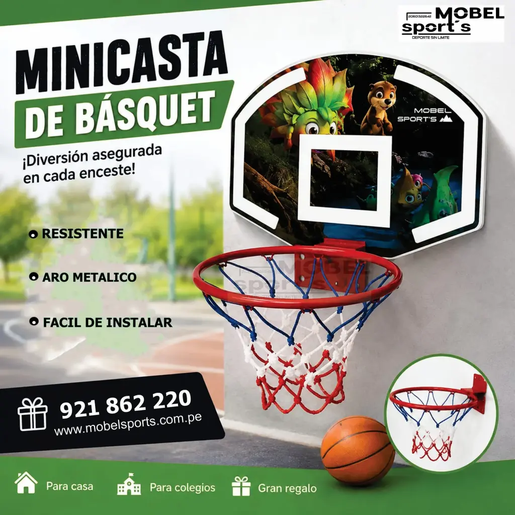 MINI CANASTA DE BASQUET - ¡Diversión para Todas las Edades!