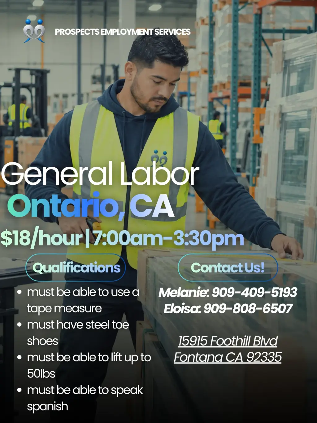 LABOR GENERAL EN ONTARIO