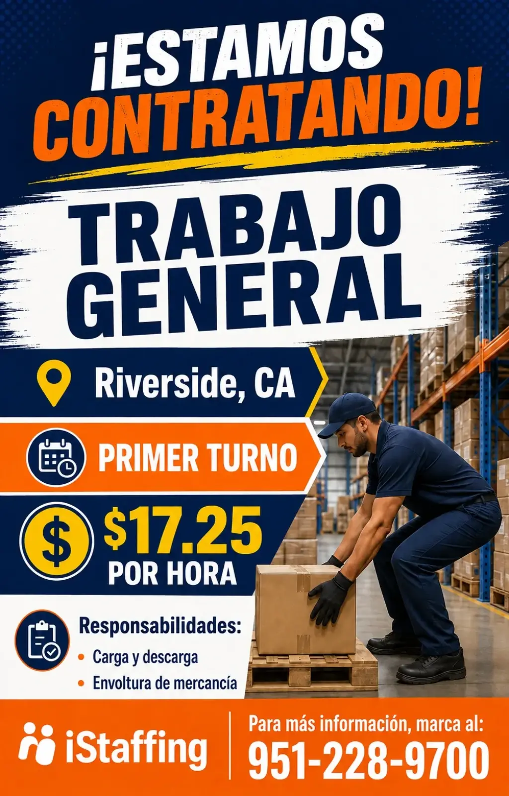 📢 ¡ESTAMOS CONTRATANDO – TRABAJO GENERAL!