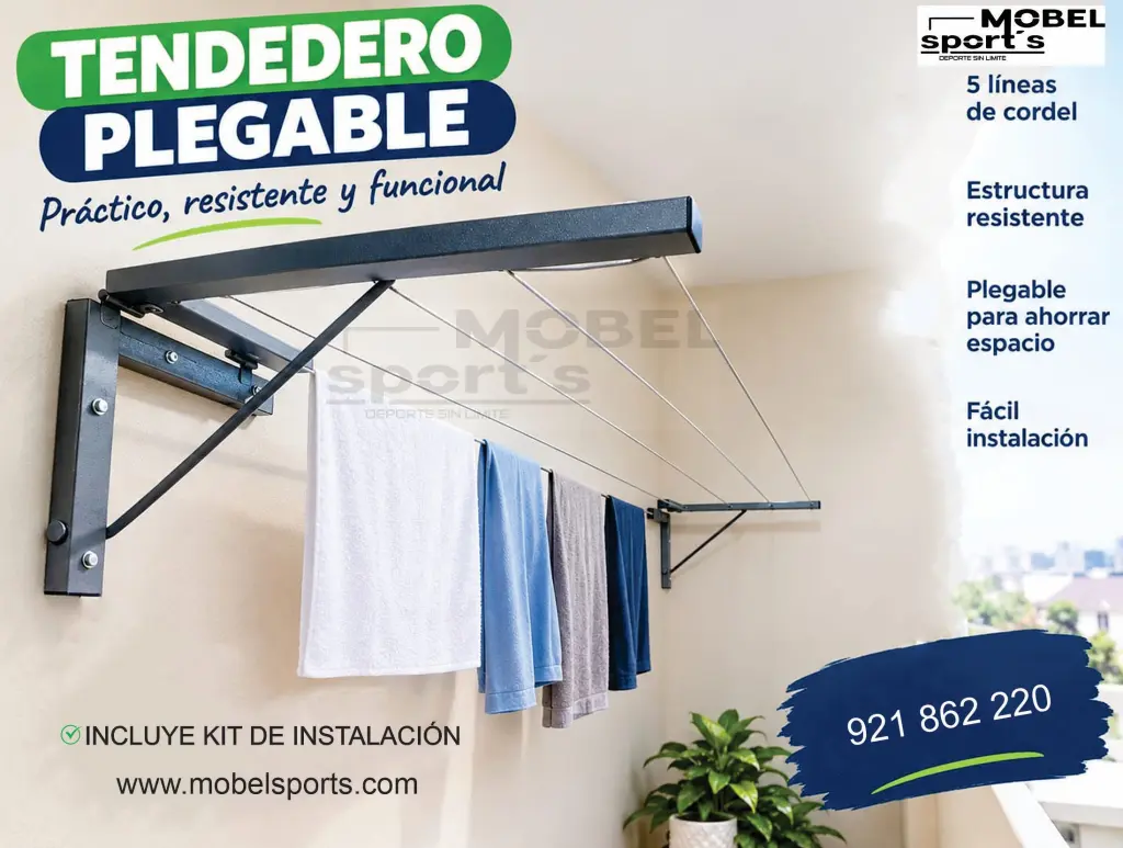Tendedero Plegable - Solución que Ahorra Espacio
