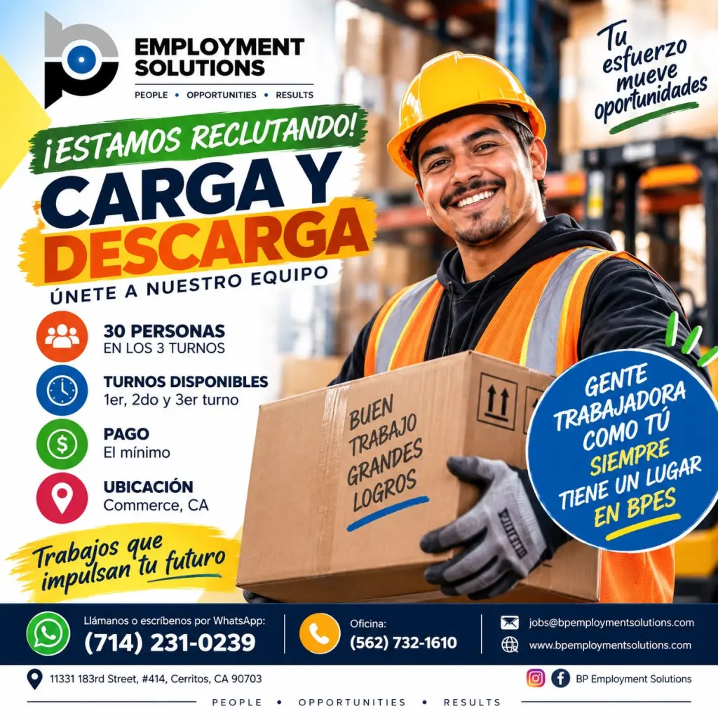 Contratación inmediata - General Labor