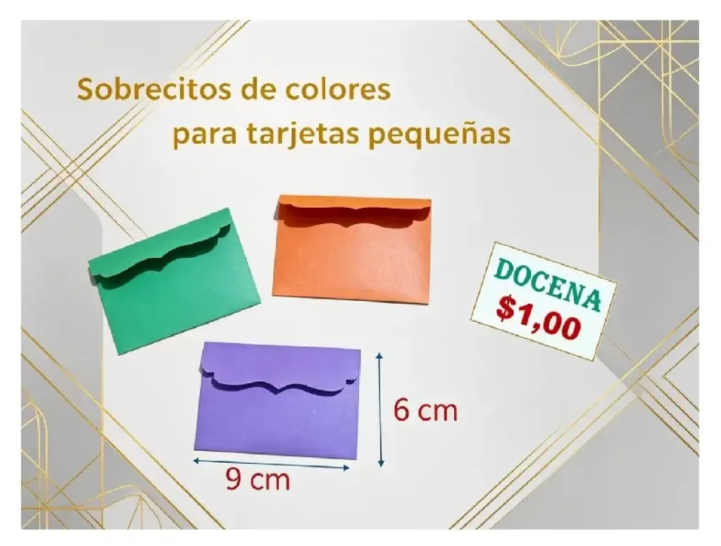 Sobres de todo tamaño