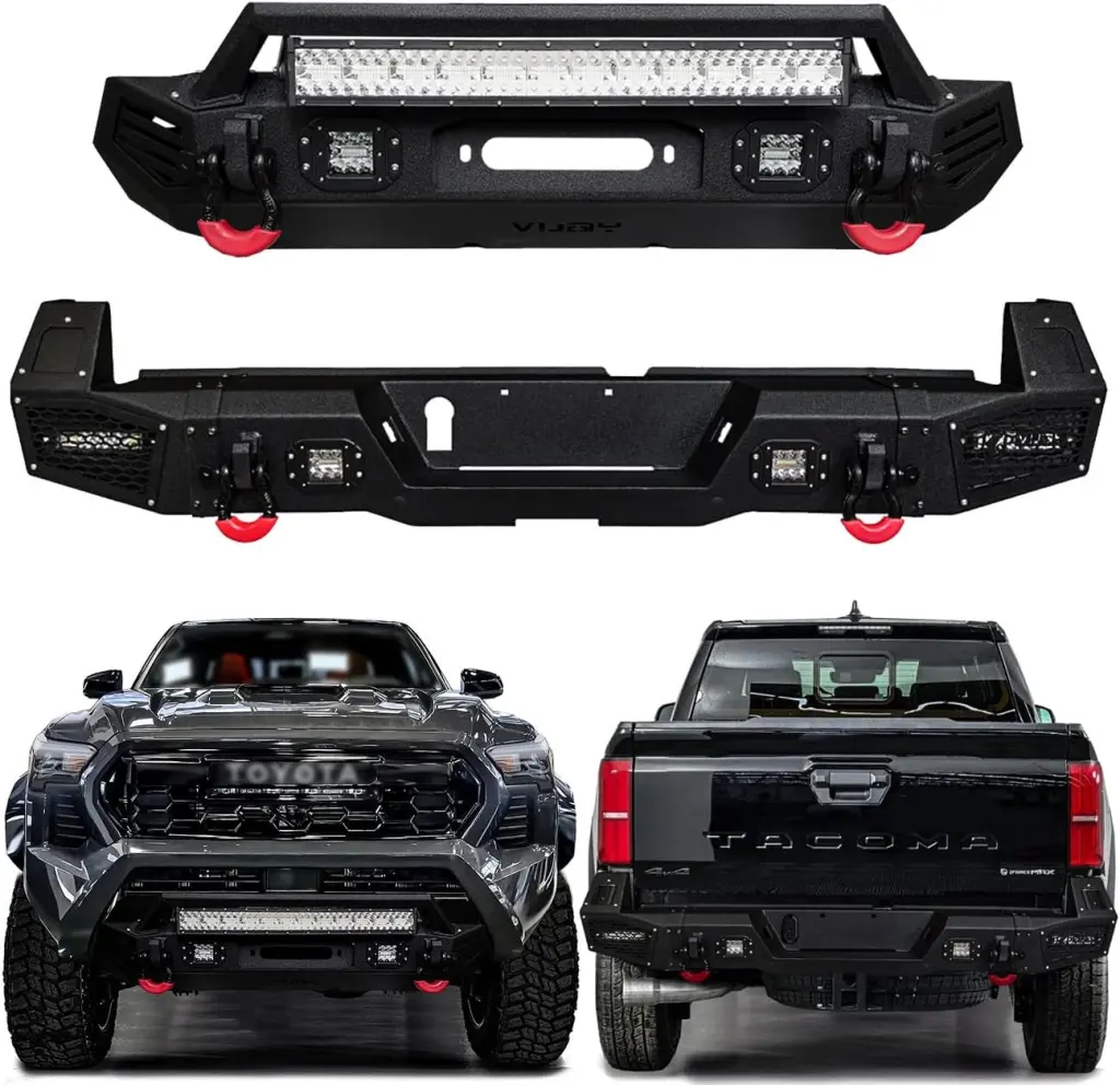 VISIDA Compatible with 2024-2025 4th Gen Tacoma Front and Rear Bumper