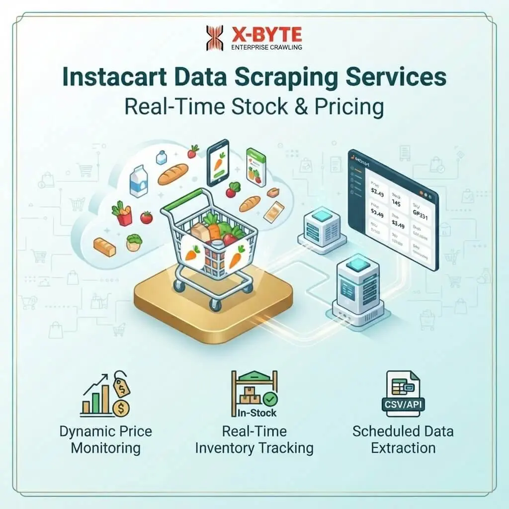 Instacart Data Scraping Services | Real-Time Stock and Pricing