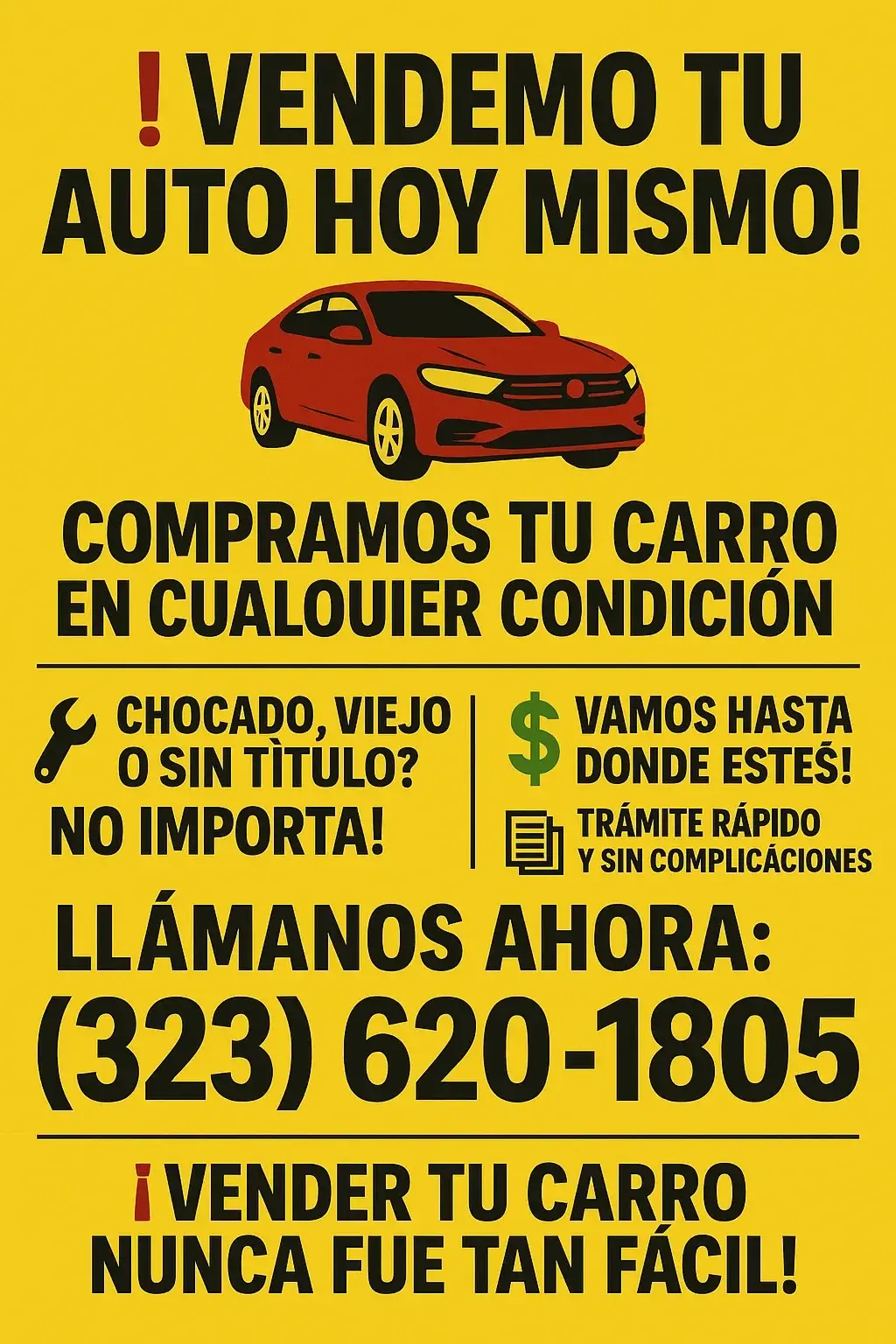 Hondas Toyotas Acuras pago cash