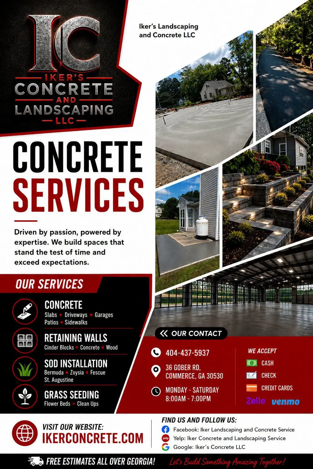 Servicios Profesionales de Concreto para Sus Necesidades de Jardinería