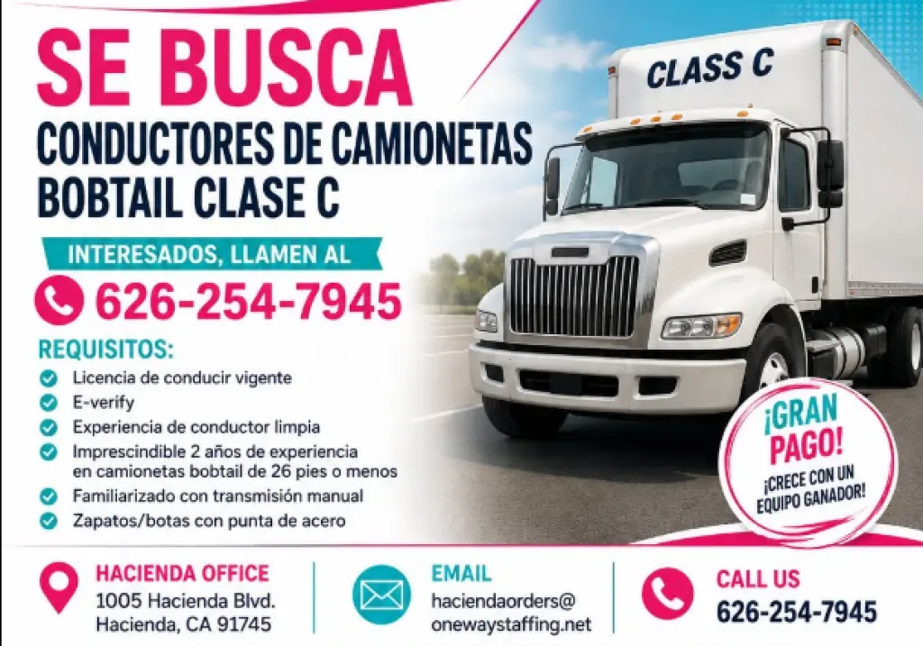 Conductores de Camionetas CLASE-C