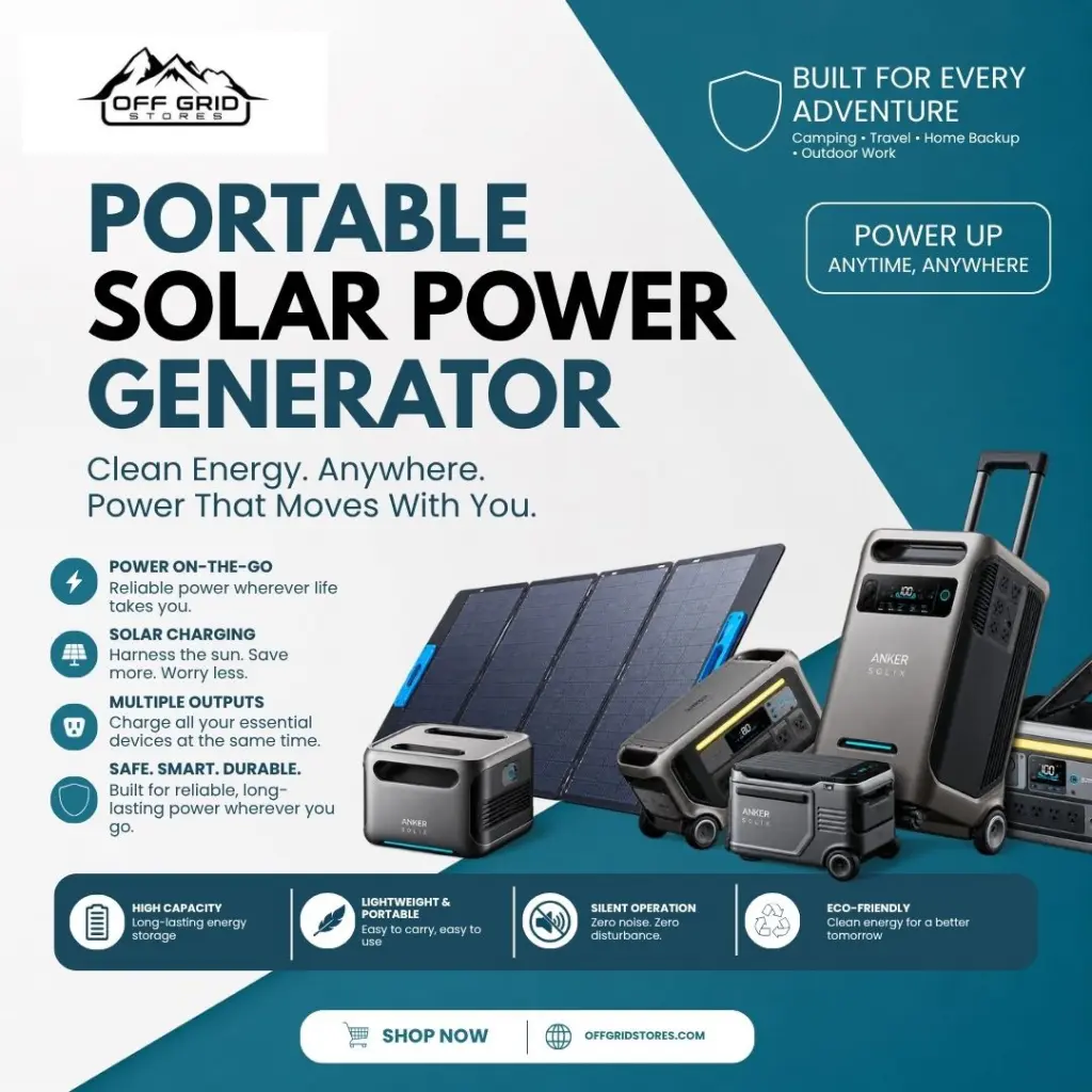 Portable Solar Power Generator – Power Anywhere
