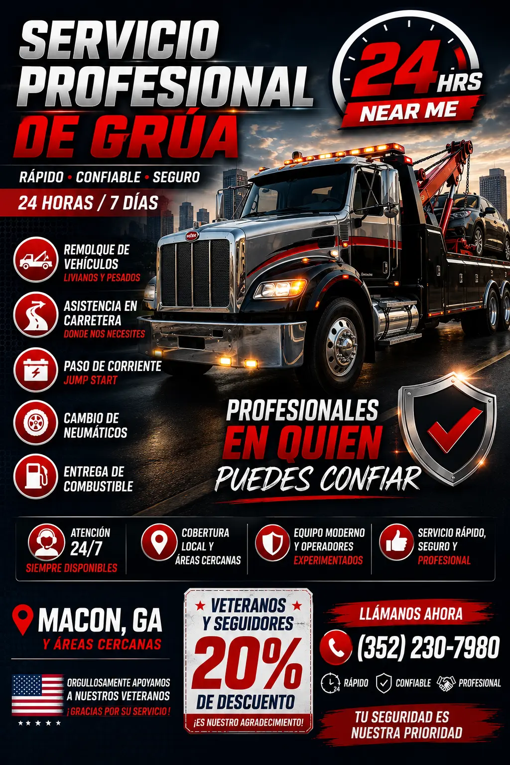 Gruas 24 Hrs Near Me Services