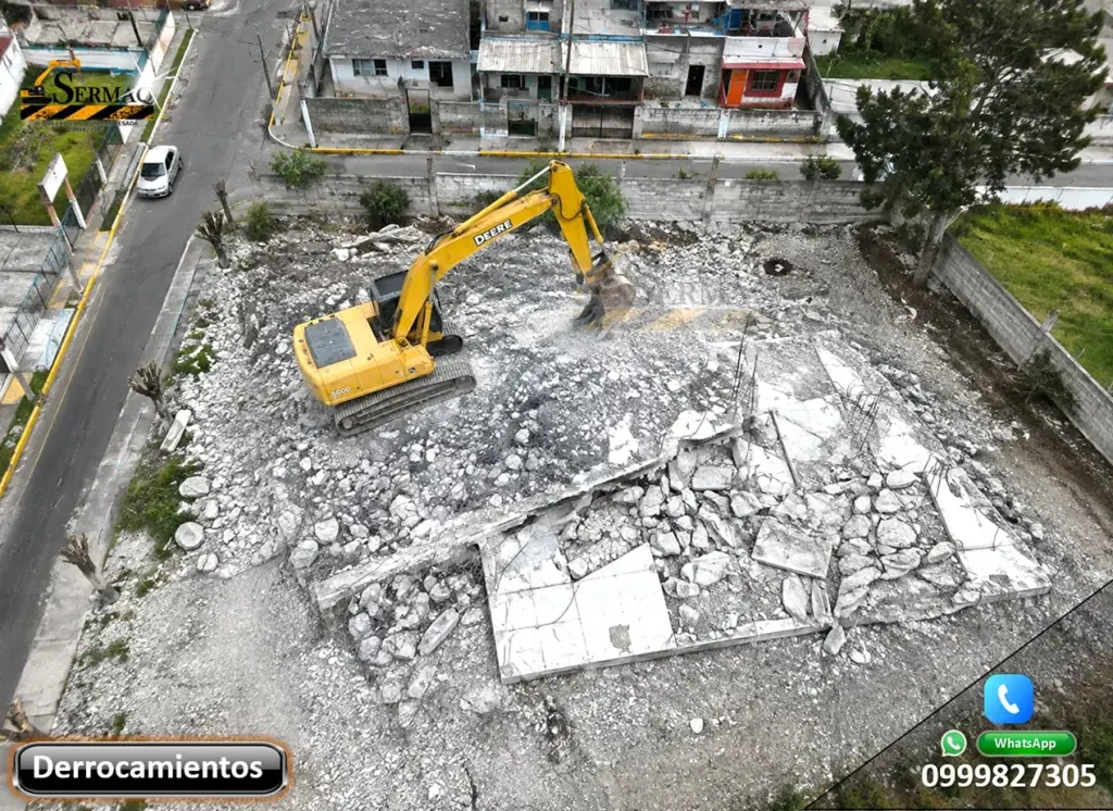 Derrocamientos, Demolición, Desdbanques, Excavación, Movimeintos de tierra