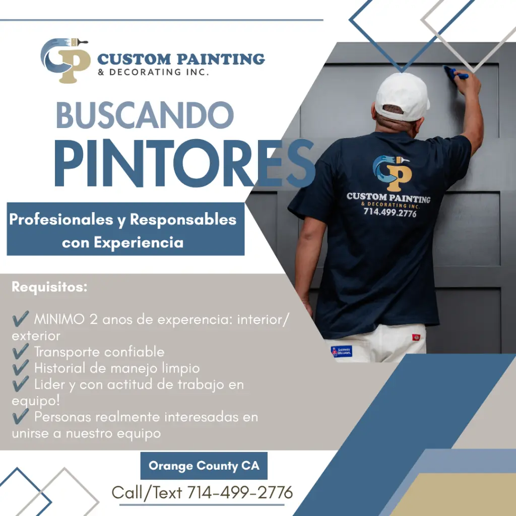 Buscamos pintores con EXPERIENCIA