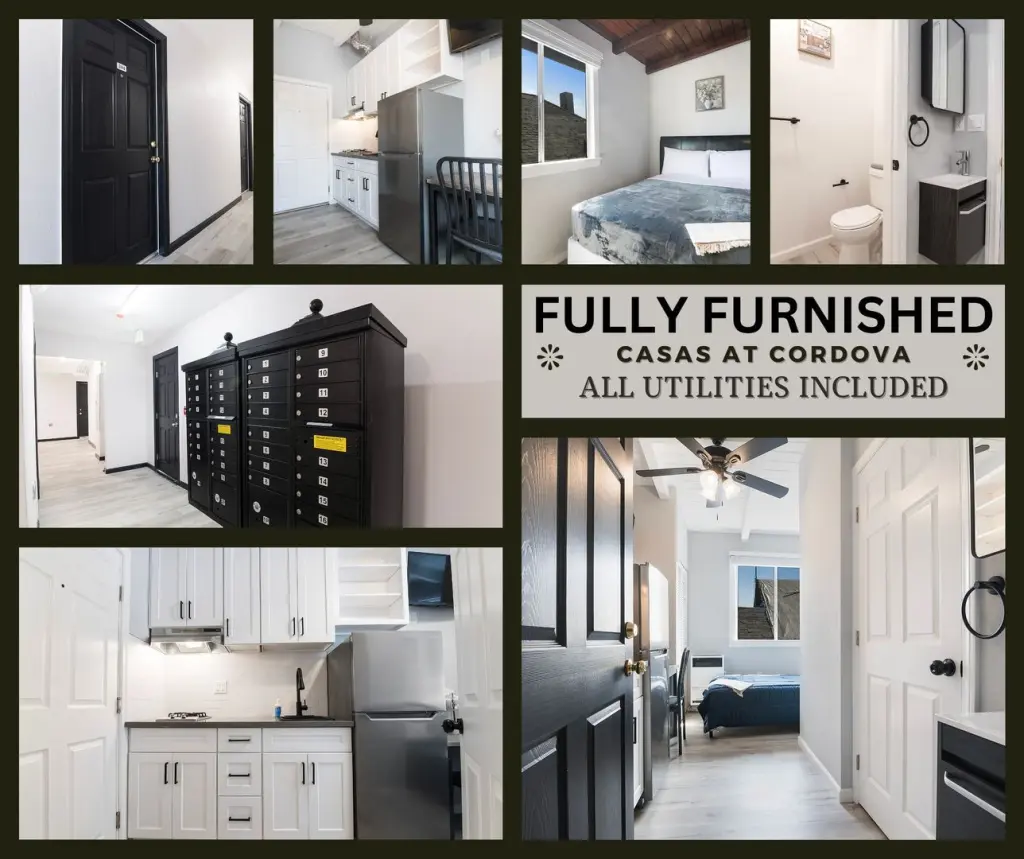 Estudio Amueblado en Cordova St $1,146 - Servicios Incluidos