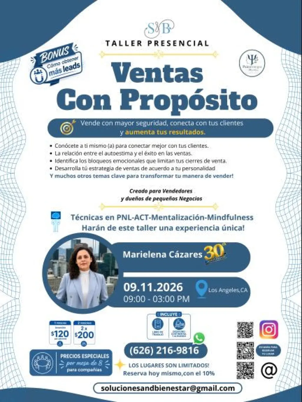 Taller " Ventas con Propósito"