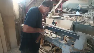 Torno de madera