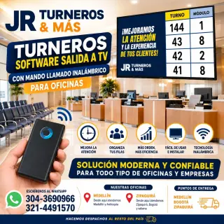 EN MEDELLIN TURNERO ELECTRONICOS Y TURNEROS SOFTWARE SALIDA A TV