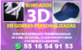 GORRAS BORDADAS EN 3D