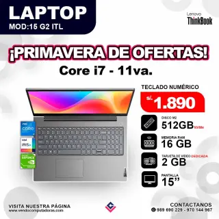 Laptop Lenovo Thinkbook 15 G2 ITL core i7 - 11va.