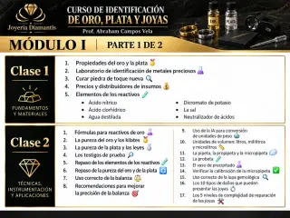 💎 Curso Virtual de Identificación de Oro, Plata y Joyas