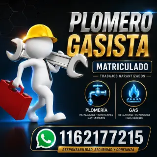 Plomero gasista matriculado