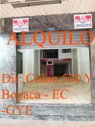 ALQUILO LOCAL COMERCIAL EN ZONA COMERCIAL Y REGENERADA Centro Gye
