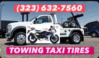 Towing Services with Taxi and MotorcyclesTires