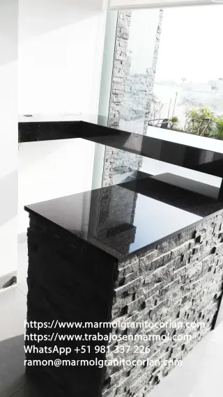 Granito Negro Galaxy elegancia etena
